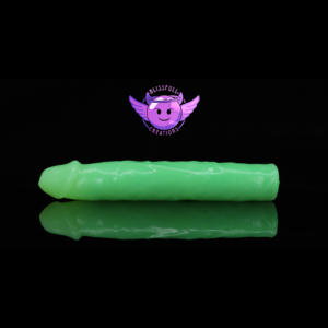 The 10 in. Barney Dildo Blissfull Creations Custom Penis Sleeve and Penis Extender 2